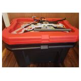 TTT360 Two Black and Red Craftsman Plastic Storage Bins