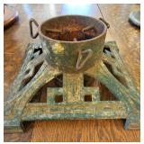 TTT374-Vintage Ornate Cast Iron Christmas Tree Stand