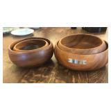 TTT389 - Vintage Monkey Pod Bowls