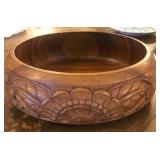 TTT395 - Vintage Carved Wooden Bowls