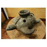 TTT531-Vintage Looking Ceramic Turtle Candle Holder