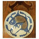 TTT532-Early 1900s Chinese Porcelain Koi Fish Plate 