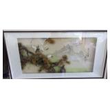 MFA005 Vintage Framed Oriental Shadow Box Wall Hanging