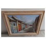 MFA008 Original Acrylic Chinese Street Scene
