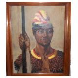 MFA034 Original Hawaiian Chief Acrylic on Canvas