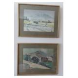 MFA045 Pair of Mt. Fuji Woodblock Prints