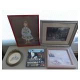 "MFA056 Of Cats and Children - Framed Tapestry, Coffee Table Book, Needlepoint and More