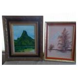 MFA068 Original Oil Paintings - Mountains