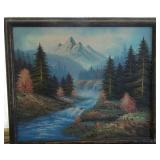 MFA071 Large 27" x 24" Original Oil Painting B. Cohen