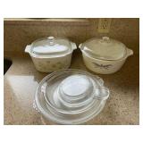 KFT046- Anchor Hocking, Corning Ware & Pyrex Dishes