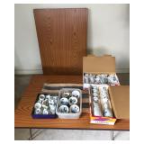 KFT050 - Two Folding Tables / Sake Glassware 