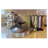 KFT072- Assorted Steam Pots & Large Stock Pot 