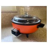 KFT074- Orange Retro Sanyo Electric Crockpot