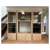 KFT091- Large Wooden Media Cabinet