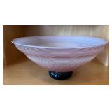 KFT100- Vintage Blown Glass Bowl By Rick Mills 