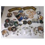 KSCCTH001 Huge Assortment of Vintage Patches & Pins