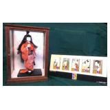 KSCSAV011 Vintage Japanese Doll & Collectible Phone Calling Cards