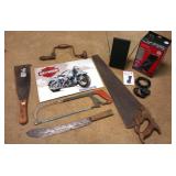 SAV019 Knives, Hand Saws, Digital TV Antenna &Vintage Hand Drill