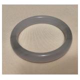 MMB014 Gray Jade Bangle Bracelet New
