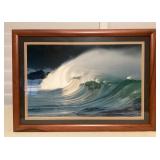 MMB128 Framed Art Photo Of A Wave By Mark Muramoto