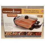 MMB143 As Seen On TV Copper Chef Electric Skillet New