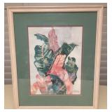 MMB149 Framed Limited Edition Print Of Colorful Croton Leaves