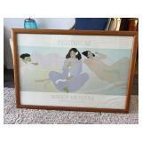 MMB300- Framed Vintage 1982 Festival Bishop Museum Pegge Hopper Print