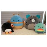 MMB159 Four Squishmallows Plushies New With Tags