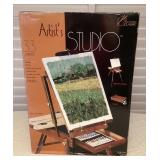 MMB185 Artist’s Studio Portable Easel & Art Supplies Set New