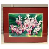 MMB189 Framed Picture Of Vanda Orchids By Daniel Wang 