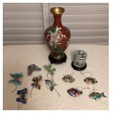MMB191 Chinese Cloisonné Items
