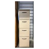 TII005- (4) Drawer Wooden Filing Cabinet 