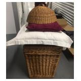 FTH112 - Wicker Hamper & Food Cover With Soft Pillows 