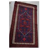 FTH116 - Vintage High Quality Fine 100% Silk Persian Prayer Hand Woven Rug #3