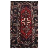 FTH117 - Vintage High Quality Fine 100% Silk Persian Prayer Hand Woven Rug #4