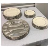 FTH120 - English Fine Bone China & Silver-Plated Chargers