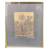 FTH158 - Heather A. Lumsden Signed and Numbered Print "Mosque and Palm"