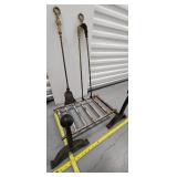 FTH181 - Vintage Fireplace Andirons 