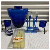 FTH191- Pretty Blue Glass Decor