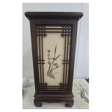 FTH321-Vintage Asian 4 Sided Pagoda Style Table Lamp