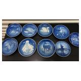 FTH330- Vintage Royal Copenhagen Porcelain Decorative Plates 