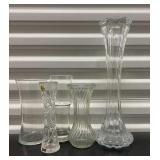 FTH335- Various Crystal & Glass Vases