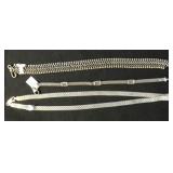 MDC048 Silver Necklace and Bracelets