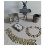 MDC057 Vintage Sterling, Brass, Cast Iron and More Lot