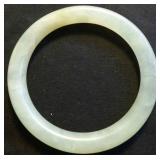 MDC074 Light Green/White Jade Like Bangle