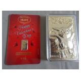 MDC082 Goldgram Gold Bar and Collectible Pickachu Bar