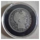 MDC094 One 1908-D U.S. Barber Half Dollar Silver Coin
