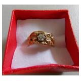 MDC111 One 14k Gold Ring with Clear Cut Stone