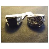 MDC123 Two Sterling Silver Rings
