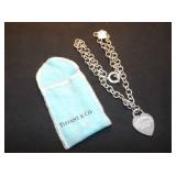 MDC126 Tiffany & Co. Link Chain Necklace with Charm